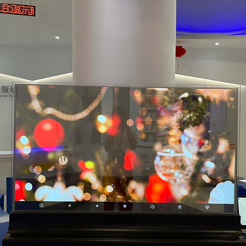 لافتات OLED الشفافة | شاشة OLED شفافة -video