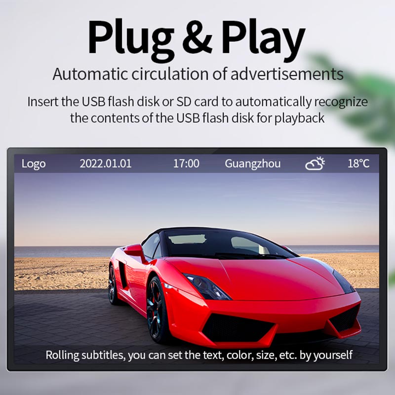OEM ODM Wall Mount Digital Signage