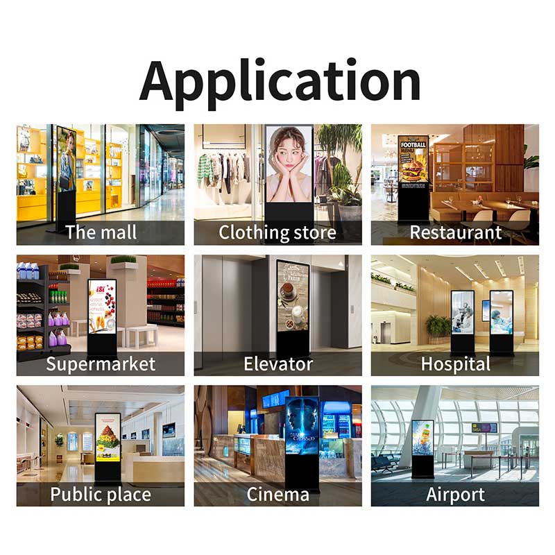 Interactive Digital Floor Standing Digital Signage Display